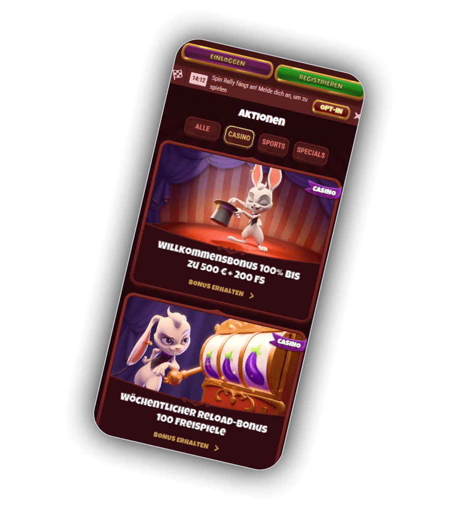 Magius Casino-Aktionen