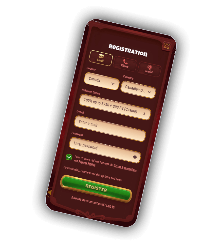 Magius Casino Registration