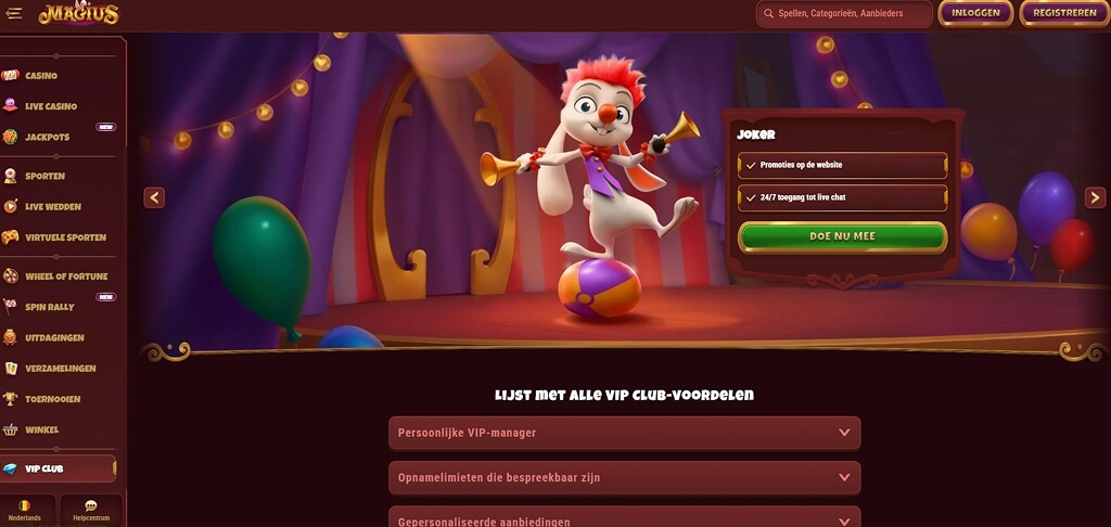 VIP-club van het Magius Casino